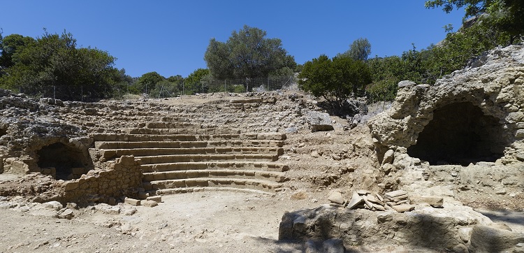 Anfiteatro romano na Ilha de Creta