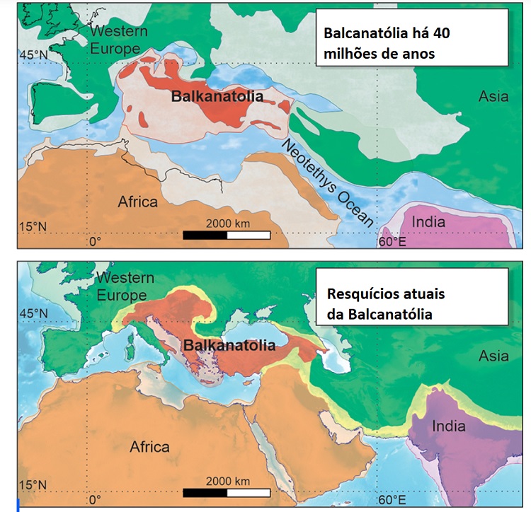 Mapa da Balcanatólia