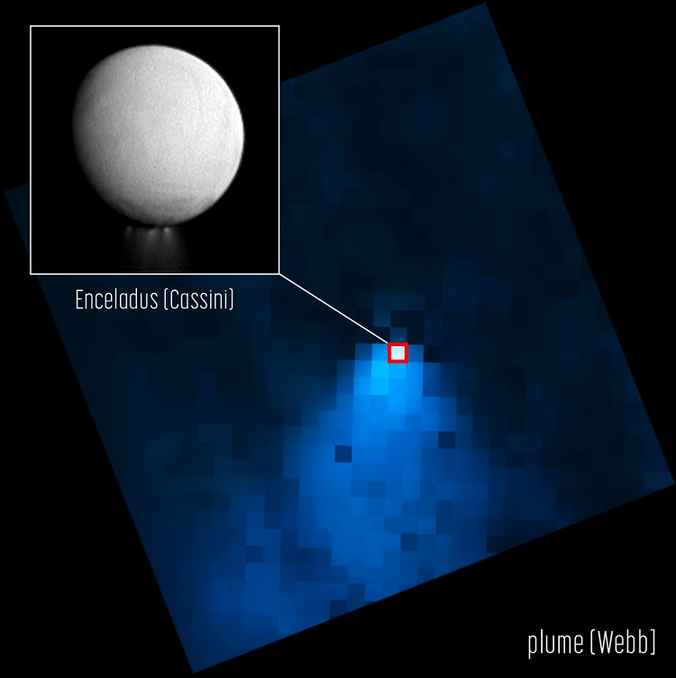 Jato de vapor em Encélado