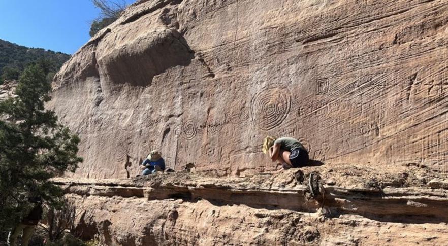 Gravuras rupestres da cultura Pueblo