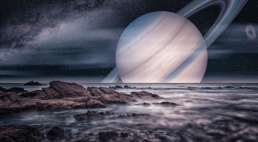 Superfície de Titã, lua de Saturno