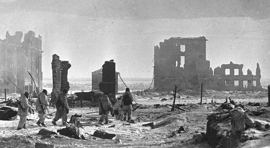 Centro de Stalingrado após a libertação